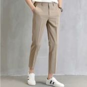 High-quality Men's Slim Khaki Pants for Formal and Casual Wear