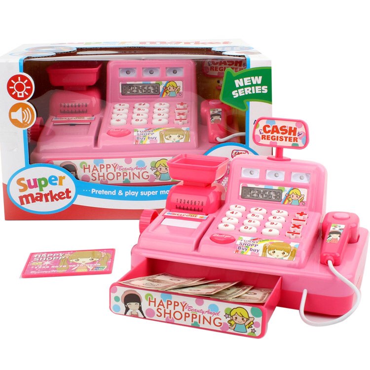 Electronic Supermarket Cash Register Toy for Pretend Play