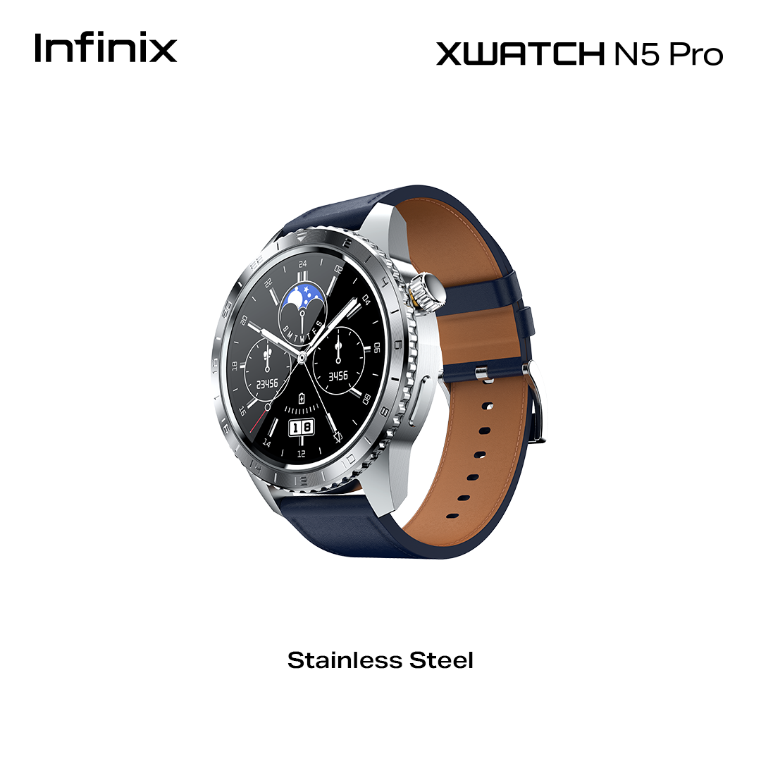 Infinix XWatch N5 Pro / Luxurious Rotating Bezel / AI Health Analytics & Fitness Tracking / Wireless Charging Smart Watch - Image 3