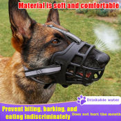 Adjustable Pet Dog Mouth Cover - Anti Bite Training Mask