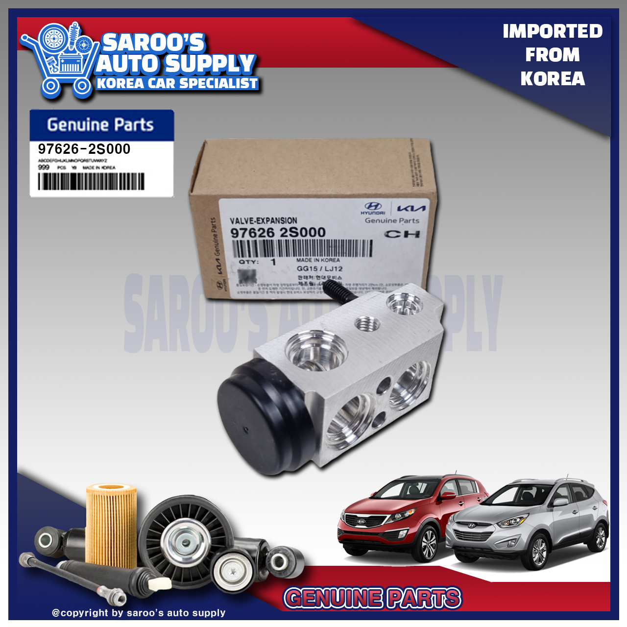 Genuine] Expansion Valve For Accent (11-18) ,Tucson (16-22