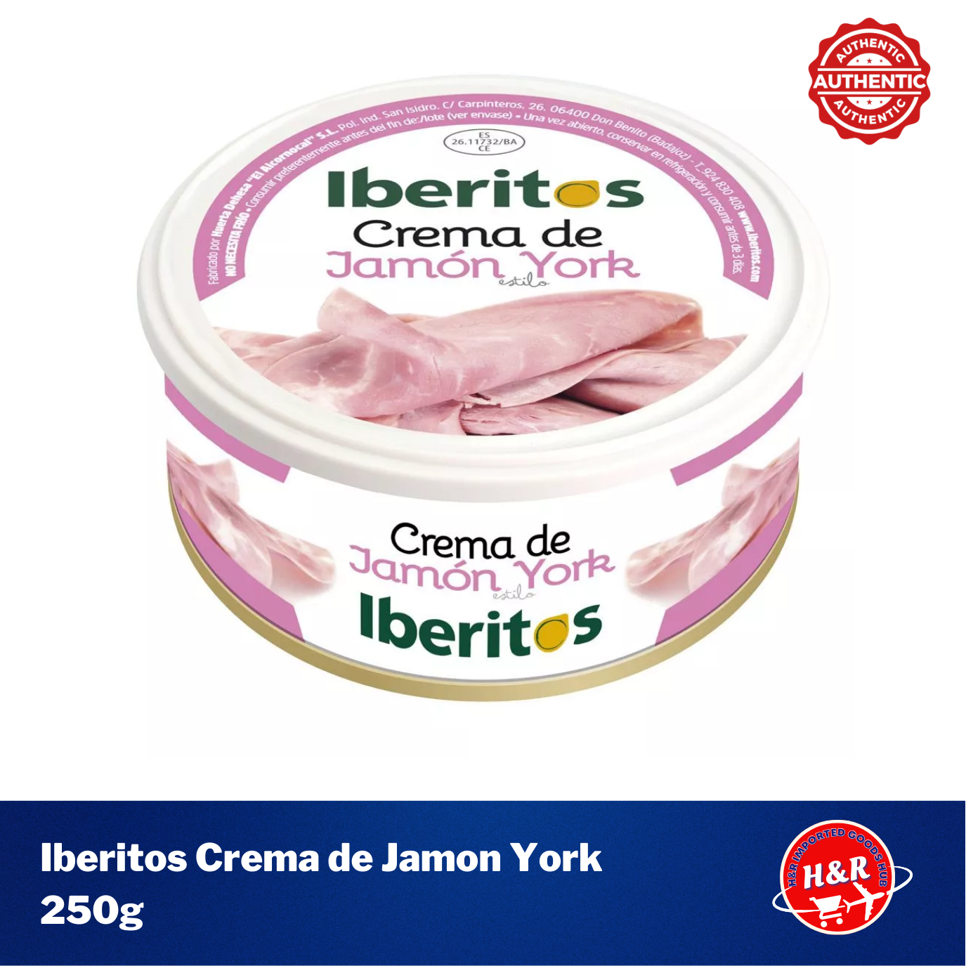 Crema de Jamón York Iberitos lata 250 gr.