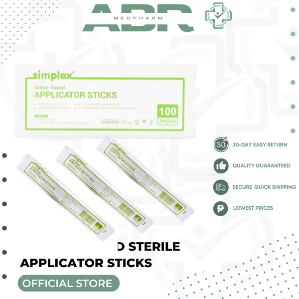 Simplex® Cotton-Tipped Applicator Sticks