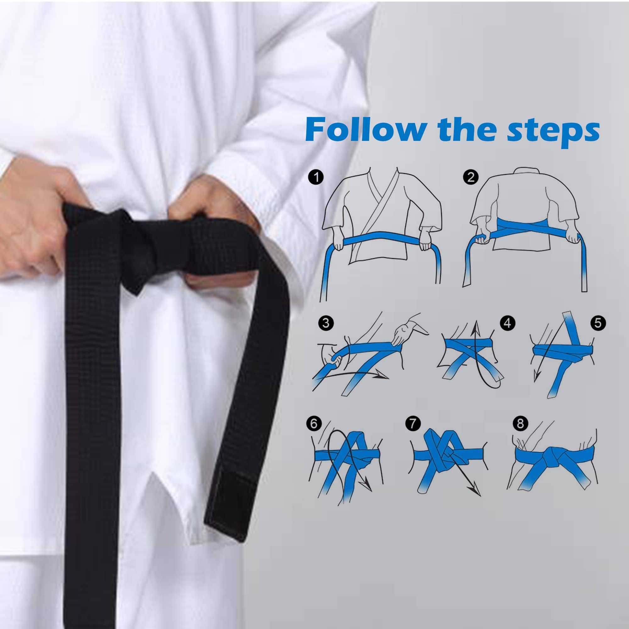 how to tie a karate belt for beginners