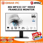 Brandnew Msi MP223 22 Inches 100HZ Frameless Monitor