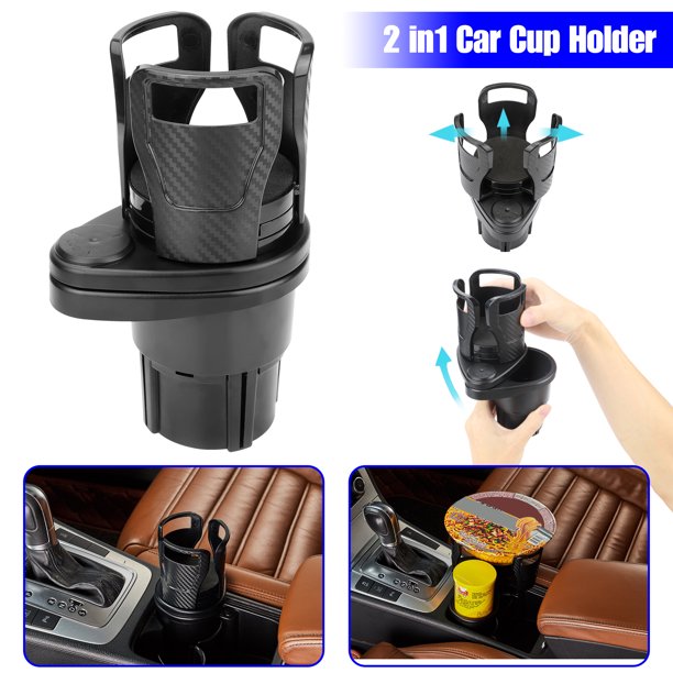 humorous 2 In 1 Multifunctional Universal Car Cup Holder Expander Adapter Vehicle-mounted Water Cup Drink Holder 360°Rotating Dual Cup Mount,Multifunctional Water Cup Drink Holder 