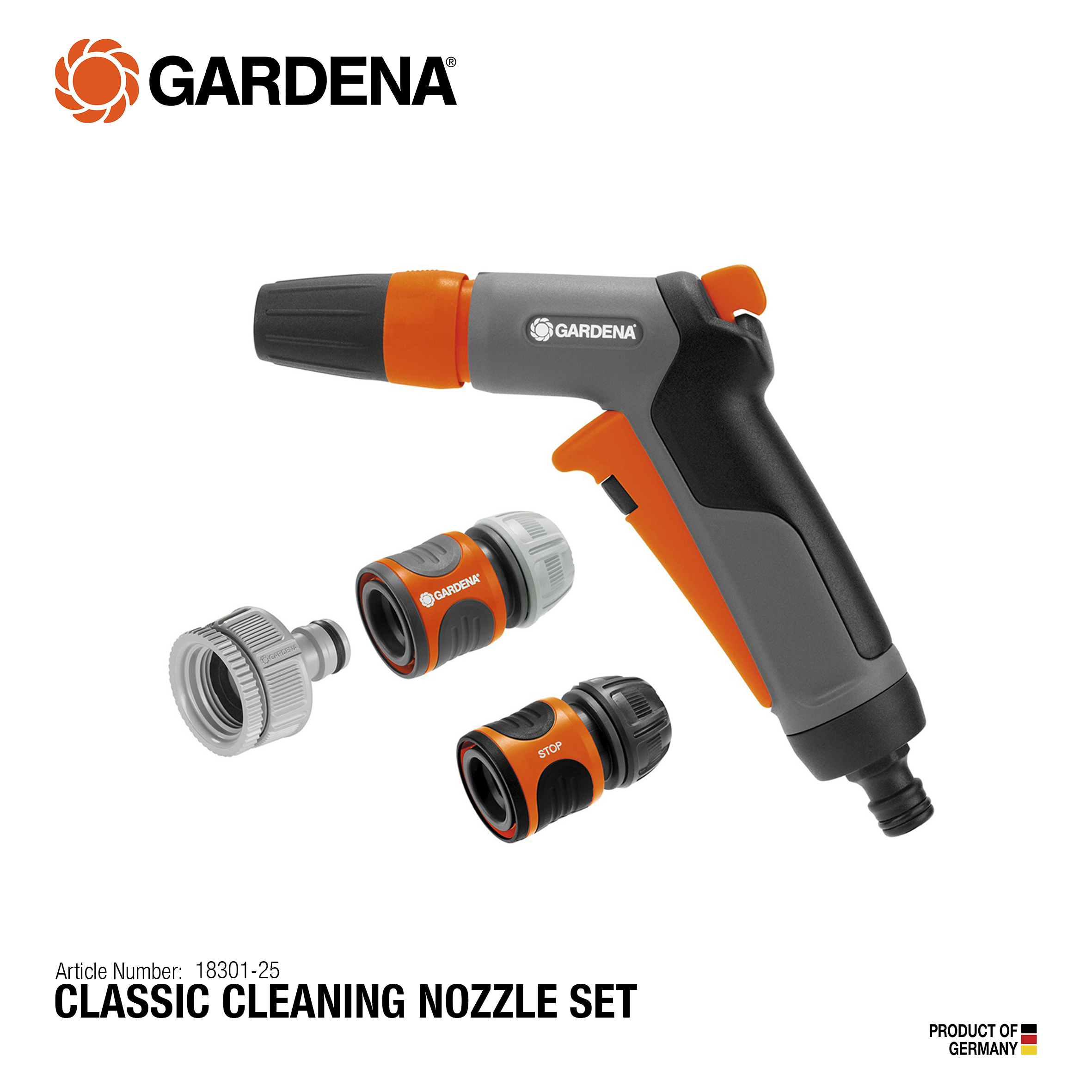 GARDENA System Basic Set (US THREAD Tap connector) (for 1/2-5/8 hose)