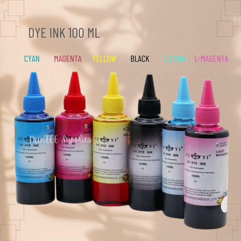 PrinTEE - Continuous Refillable Dye Ink 100ml for Inkjet Printer (CANON / BROTHER / EPSON) Presyo 35 Piso*Libreng Shipping