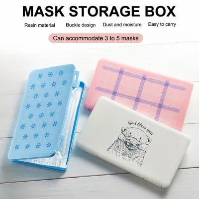 Disposable Mask Storage Box Portable Masks storage Case Facemask Keeper Storage Portable Face Mask Organizer (1)