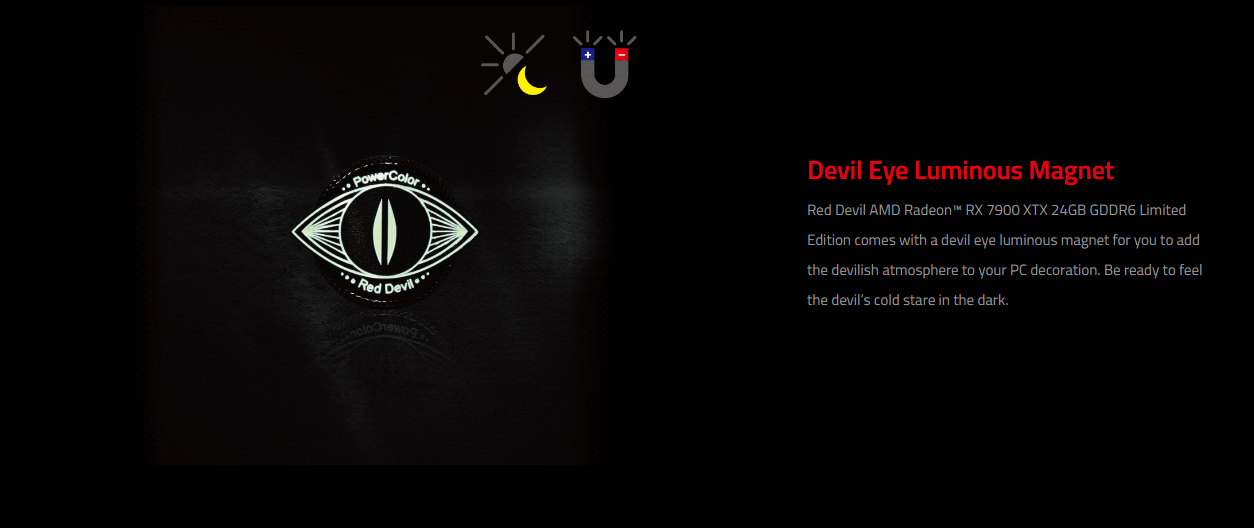 PowerColor RED DEVIL Radeon RX 7900 XTX 24GB GDDR6 PCI Express 4.0 ATX 7900XTX Video Card RX7900XTX 24G-E/OC/LIMITED - RX7900XTX 24G-E-OC [Limited Edition]