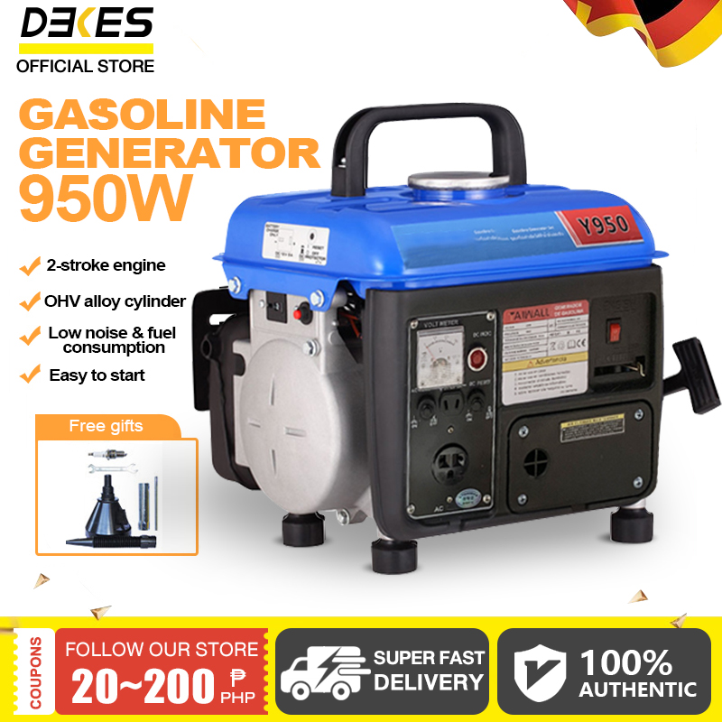 DEKES Portable Gasoline Generator - High Quality, Ultra Quiet