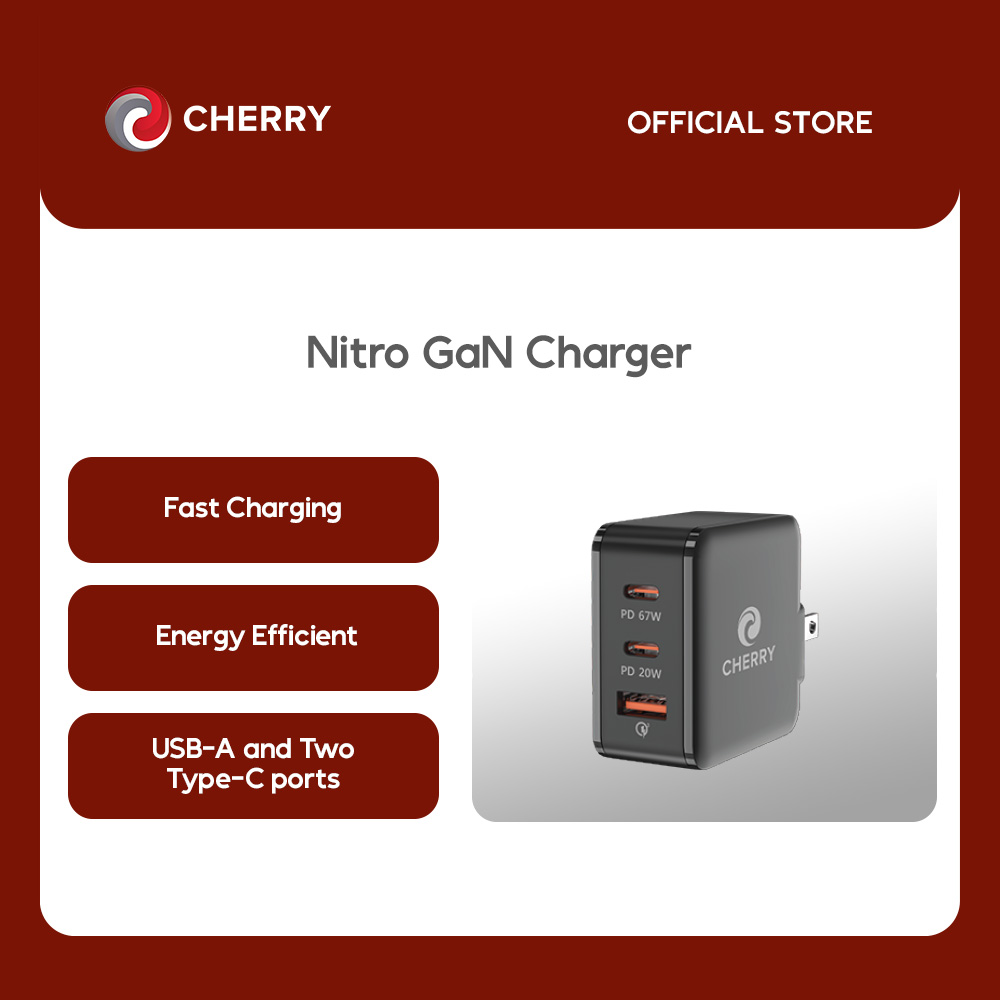 CHERRY Nitro GaN Pro Charger (67W Fast Charging)