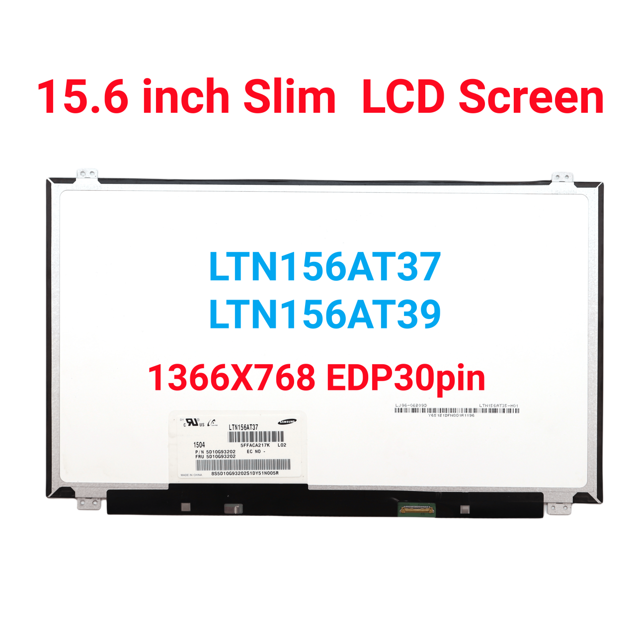 High quality 15.6"inch laptop LED screen HD 1366*768 30pin LTN156AT39  LTN156AT37 B156XTN04.0 B156XTN07.1 B156XTN04.1 Lazada PH