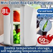 8L Car Refrigerator: Portable Mini Fridge for Home and Car