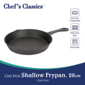 Chef's Classics Cast Iron Shallow Frypan, 28cm