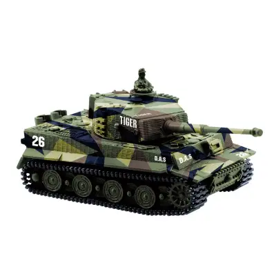 1:72 Mini RC Tank Germany Tiger Battle High Simulated Remote Radio Control Panzer Armored Vehicle Children Electronic Toys (2)
