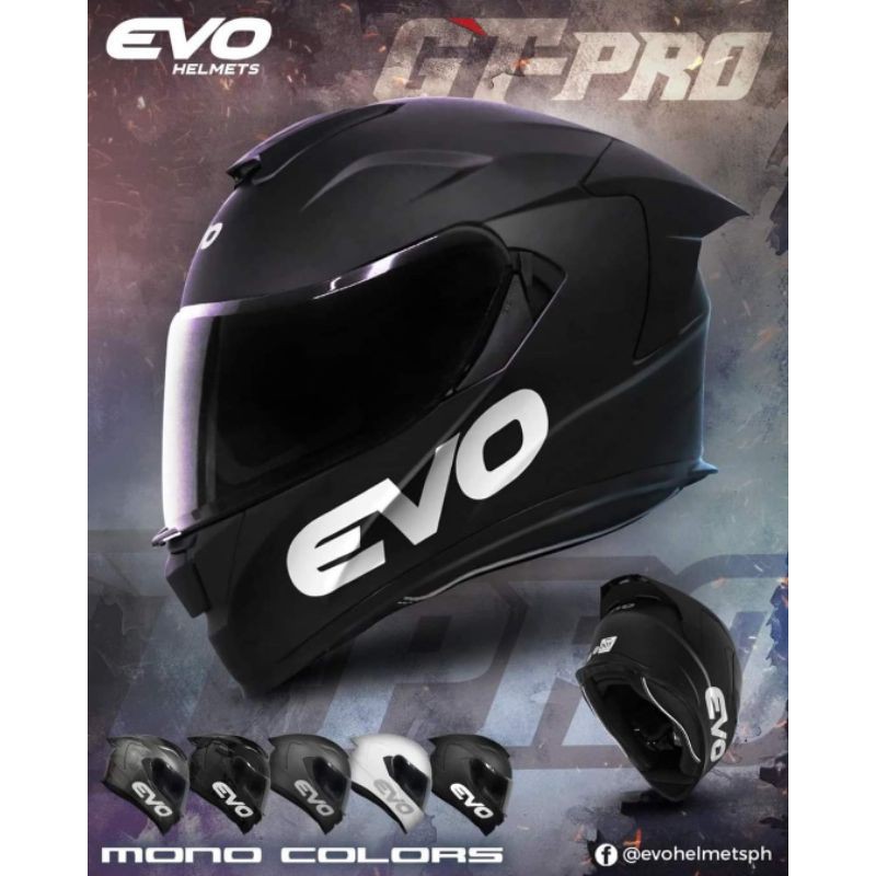 Codsuportahan Ang Cash On Delivery Evo Gt Pro Matte Black Full Face Helmet Lazada Ph