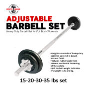 Barbell set 15/30/35 Lbs full body workout fitness