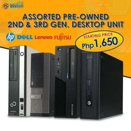 Assorted Computer Sale Unit | Celeron, i3, i5 | 2nd/3rd Generation, 2GB/4GB Ram | We also have Dell, HP, Lenovo, Fujitsu Brand | desktop computer, cpu, system unit, cheapest laptop | PC Source