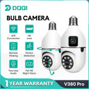 DQQI Wifi CCTV Bulb Camera with Voice, Smart Security