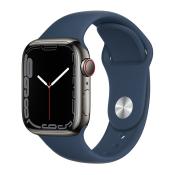 Apple Watch Series 7, 41mm Graphite Stainless Steel with Sport Band