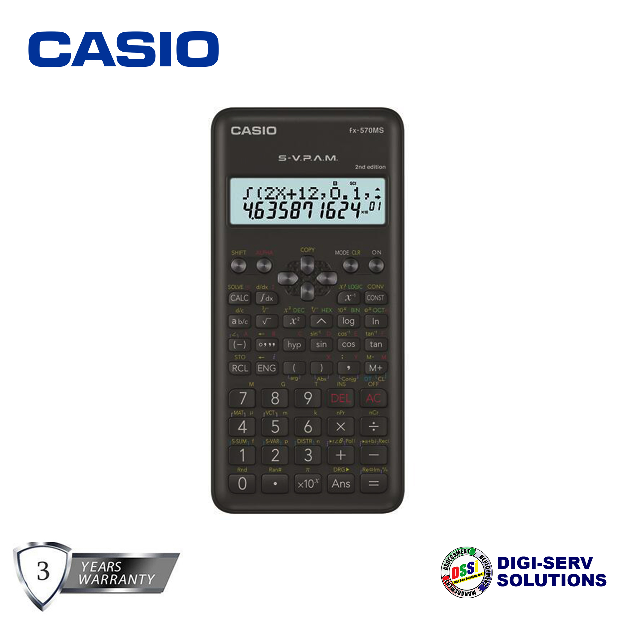 Casio FX-95ES PLUS 2nd Edition Standard Scientific Calculator 10