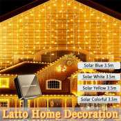 Latto Solar Icicle Lights for Outdoor Wedding Party Decoration