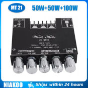 ZK-MT21 2.1 Bluetooth Subwoofer Amplifier Board, 100W