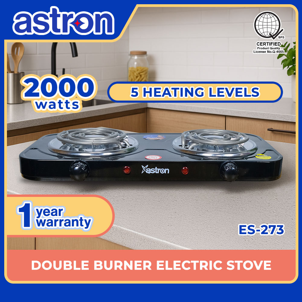 Astron Burner Stove Top Electric Astron ES-271 Double Burner