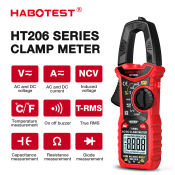 HABOTEST HT206 Digital Clamp Meter 600A Voltage Tester