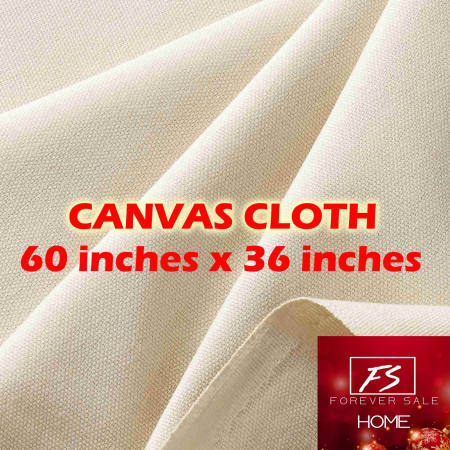 Canvas Cloth Fabric / Catcha thick 60" width