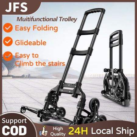 330 lbs Stair Climbing Cart stroller market All Terrain Hand Truck push cart with Bungee Cord Portable Folding Aluminium Alloy Trolley cart 10 wheels for heavy Upstairs Cargo shopping cart