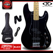 D&D Lightfoot Precision Bass Guitar with Free Accessories