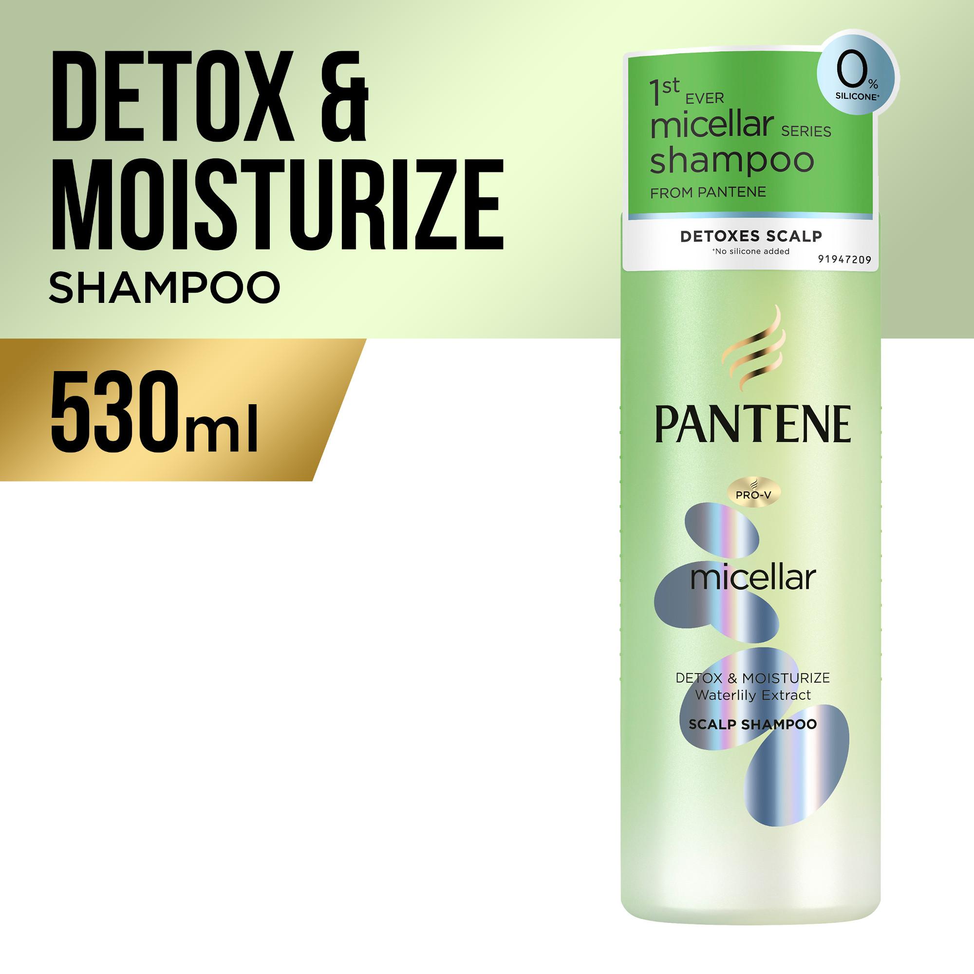 Pantene Detox Moisturize Micellar Shampoo Conditioner 530ml
