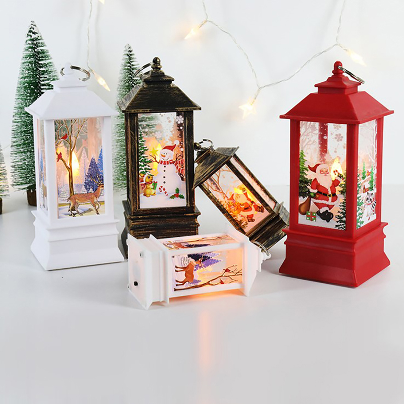 Auto Stuffs] Christmas Ornament LED Lamp Desktop Hanging Santa ...