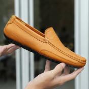 Luxury Italian Leather Men's Loafers by 