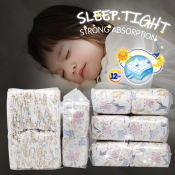 Korean Ultra-thin Baby Diapers, 50pcs - S, M, L, XL