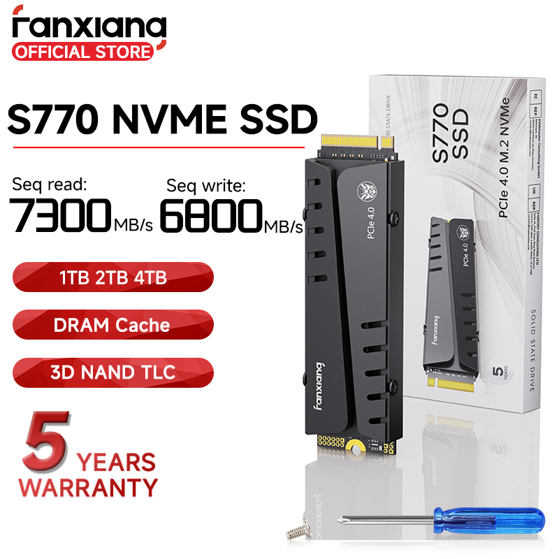 Fanxiang S770 1TB/2TB/4TB PCIe 4.0 NVMe SSD