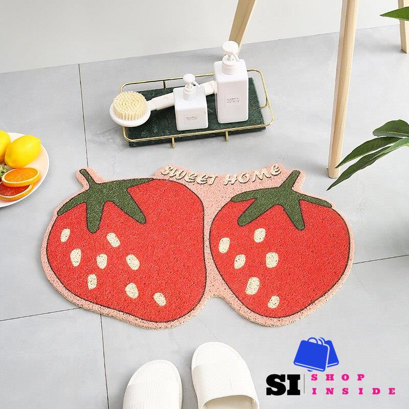 Cute Bath Mats for Bathroom Non Slip Strawberry Bathroom Rugs Fun Bath Rug  for B