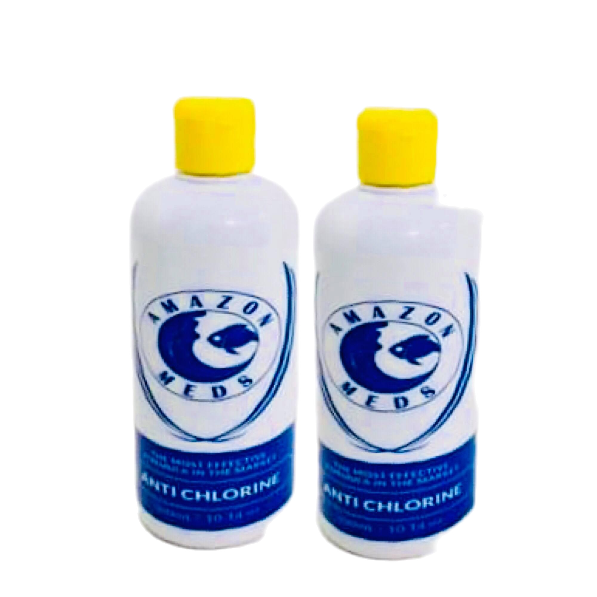 2 pieces Amazon Meds Anti Chlorine 300ml for Aquarium Tank