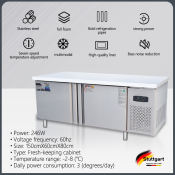 Stuttgart Commercial Stainless Steel Refrigerated Freezer - Double Temperature