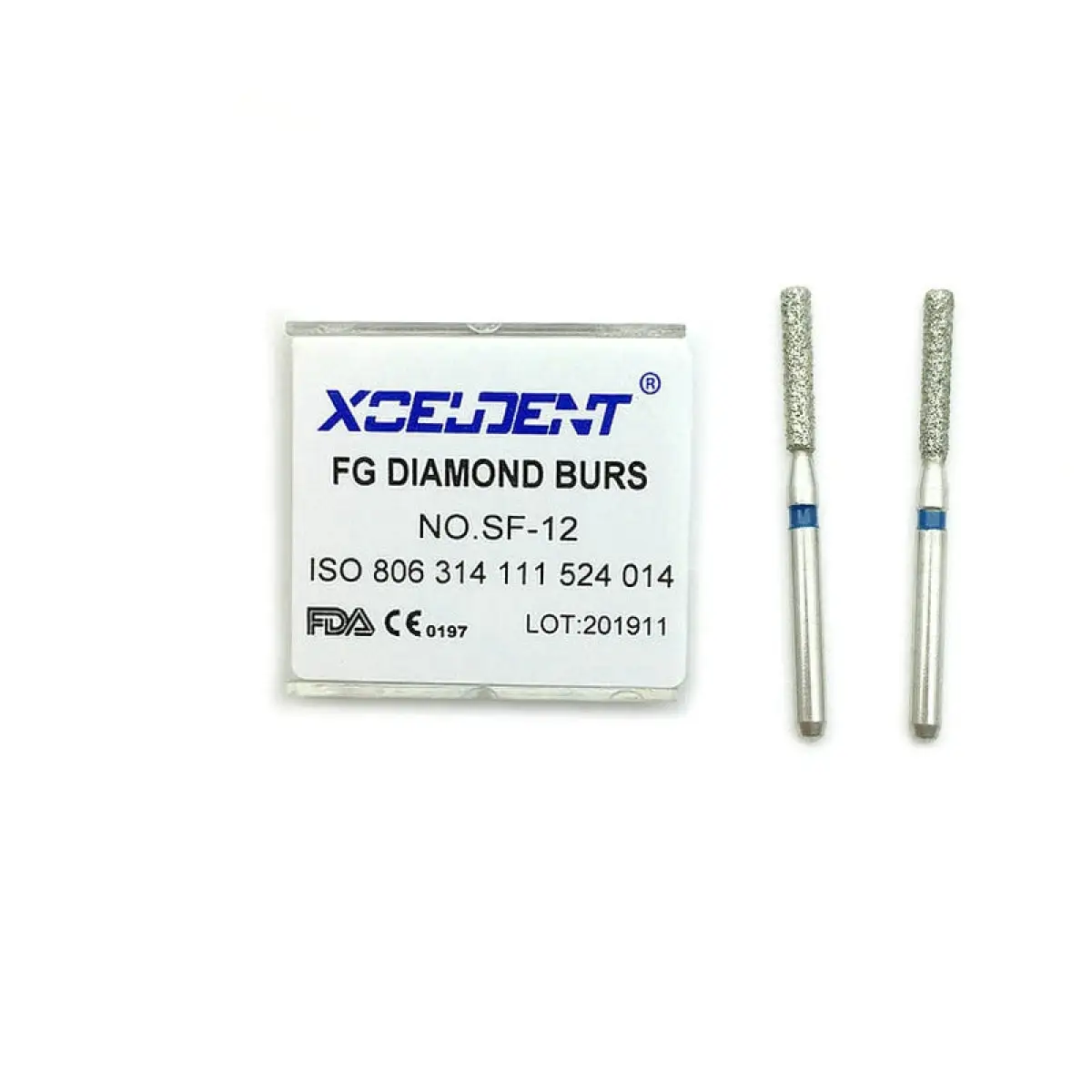 10pcs Dental Lab Diamond Burs Drill Polishing Smoothing Whitening