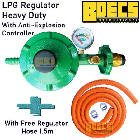 LPG Regulator with Pressure Gauge and Safety Device by XH