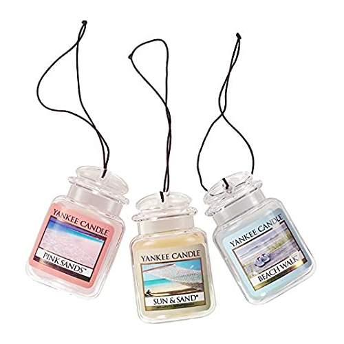 Yankee Candle Car Jar Ultimate Hanging Air Freshener 3 Pack Beach Walk Pink Sands And Sun Sand Lazada Ph