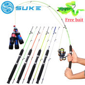 Suke 2-Section Spinning Reel Fishing Rod Set, 1.2M/1.5M