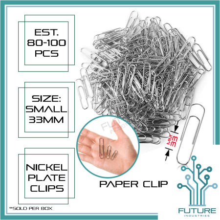 Paper Clip Nickel Plated Binding Paper Clip Small Jumbo File Organizer Binding Clip Metal Paper Clips Estimated Pcs Per Box