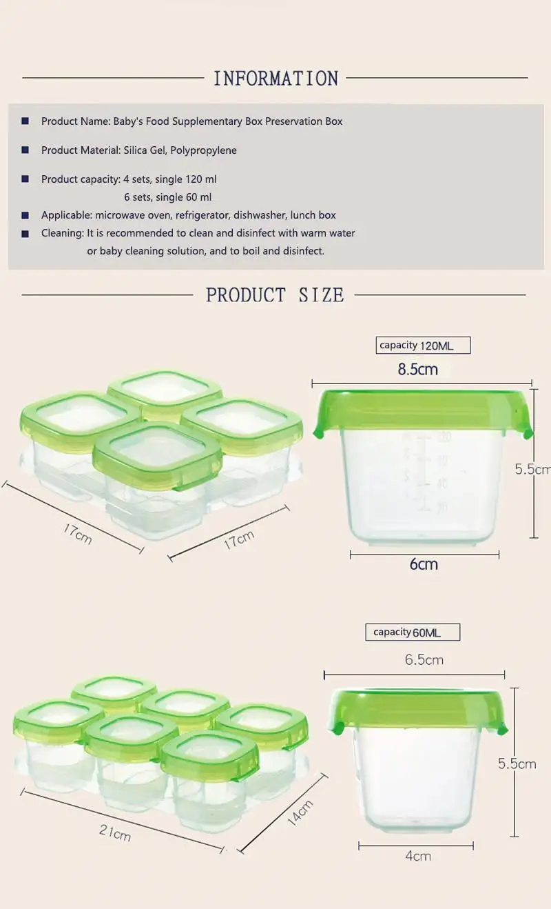 homemade baby food storage containers