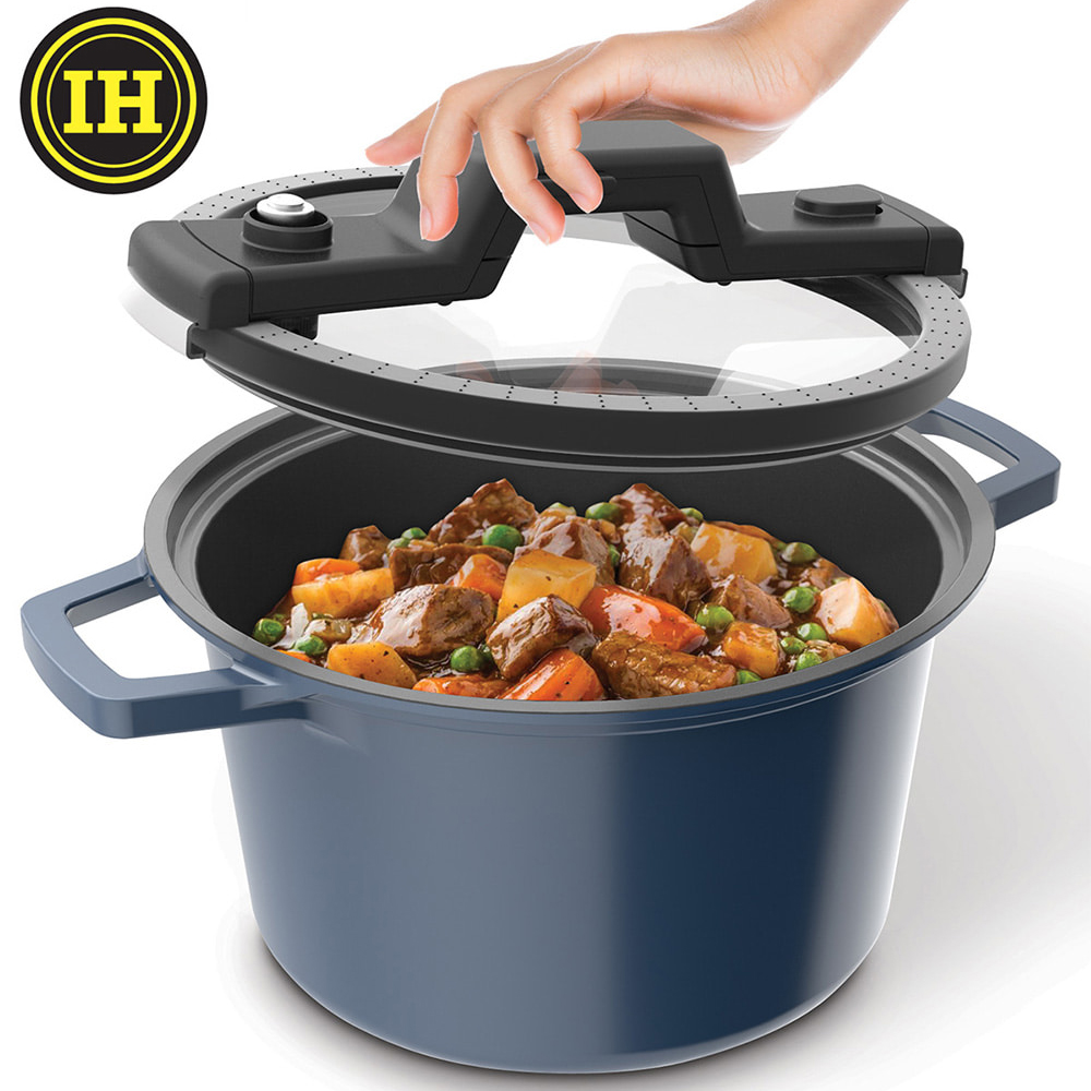 NEOFLAM SMART COOK Cast Aluminum IH Vacuum Induction Stock Pot