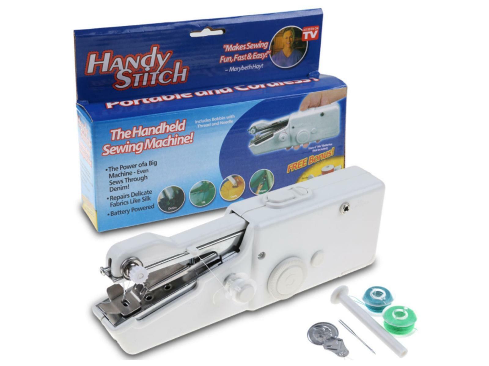 Battery Powered Handheld Sewing Machine Portable Handy Stitch