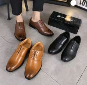Simple Business Leather Shoes for Men by 